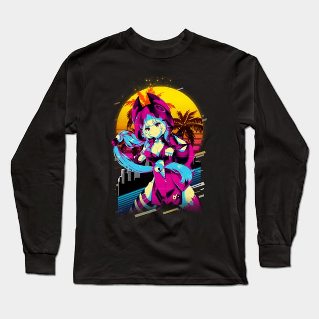 SoulScythe Slayer SoulWorkers Anime-Inspired Tee Long Sleeve T-Shirt by anyone heart